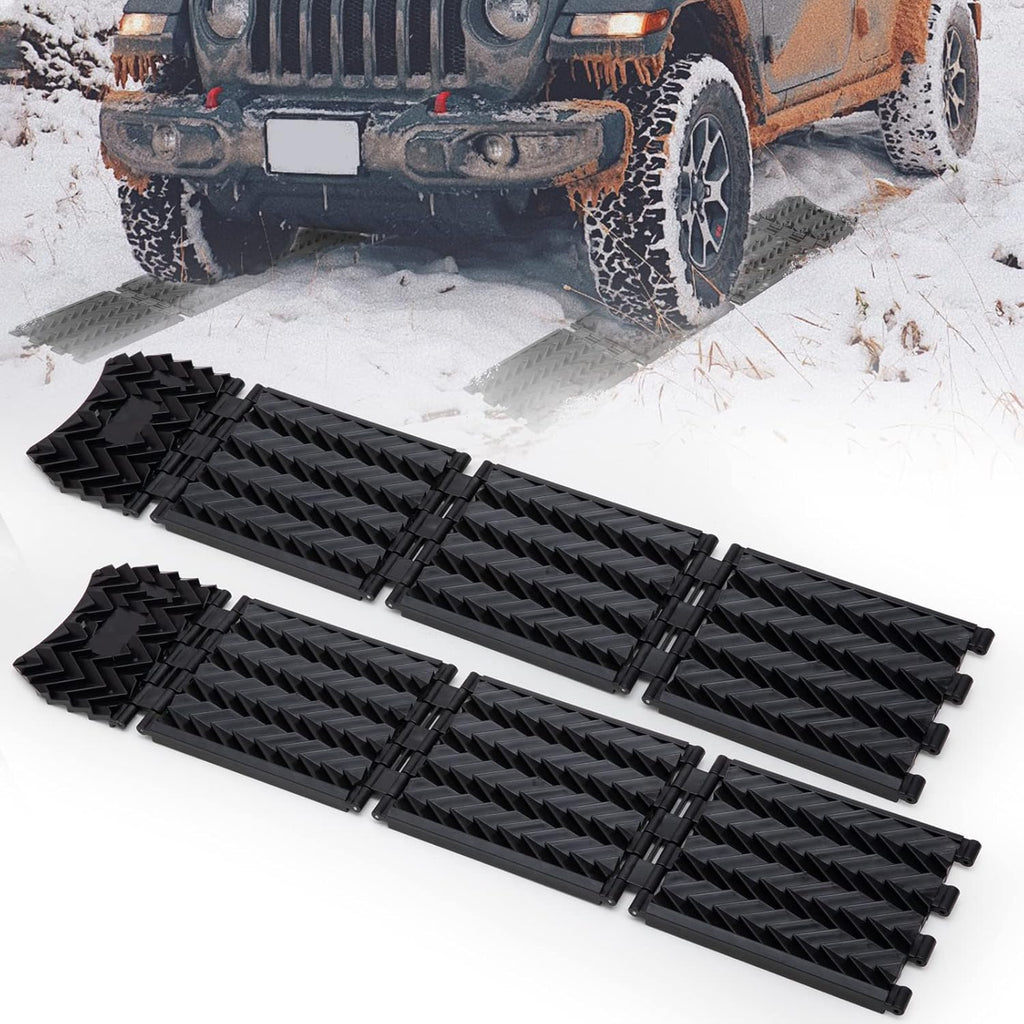 Tire Traction Mats Foldable Recovery Track Boards 2 Pack E79692