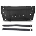 Black Pu Leather Motorcycle Tool Bag Saddlebag G70603