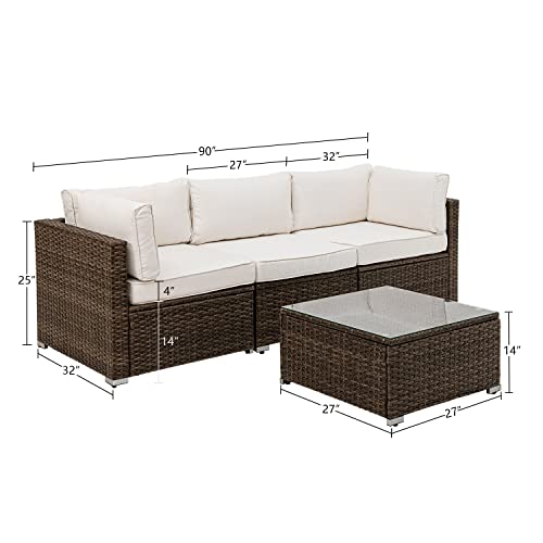 9 Piece Wicker Sectional Sofa with Propane Firepit Table P17913