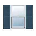 Classic Blue Vinyl Open Louver Shutters S157307