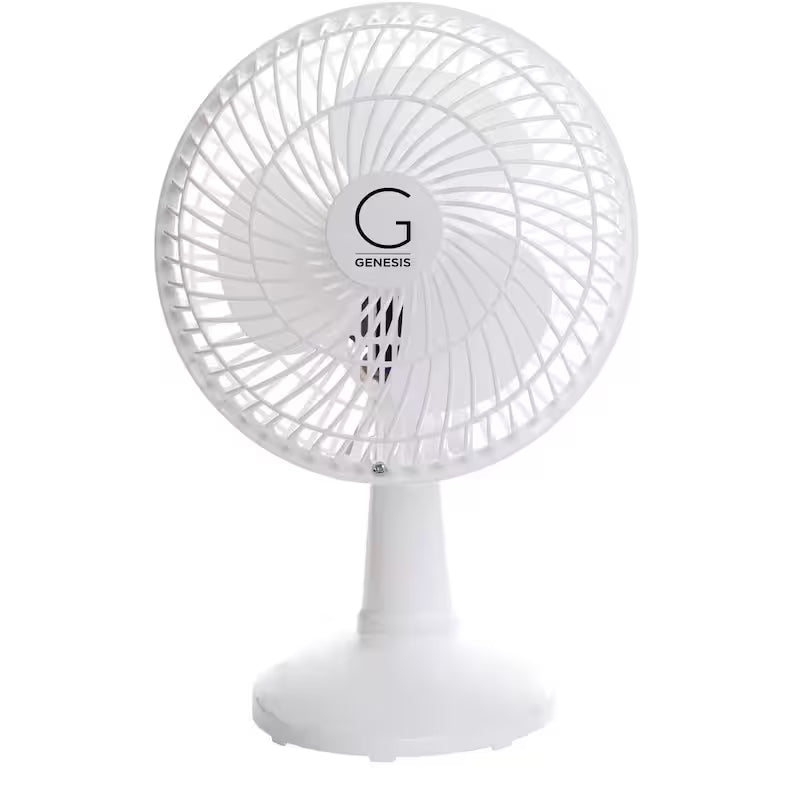 6 in. Convertible Table-Top and Clip Fan in White A366639